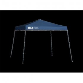 Quik Shade 165710DS SOLO 72 11 x 11 ft. Slant Leg Canopy, Midnight Blue Cover Gray Frame