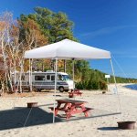 Zimtown 10' x 10' Outdoor Pop up Tent Folding Gazebo Beach Canopy White