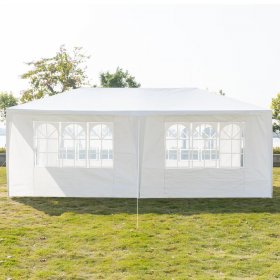 Zimtown 10'x20' Wedding Party White Event Canopies Tent 4 Sidewalls with Windows Great for Outdoors