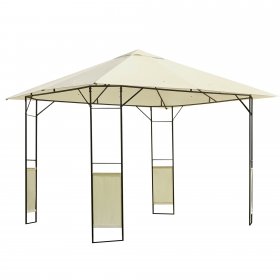 Outsunny 10' x 10' Modern Outdoor Gazebo Canopy with Weather Resistant Roof